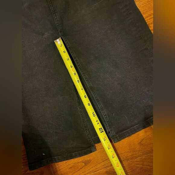 NWT Loft Black Denim Midi Skirt with Front Slit Size 2 - Picture 10 of 10